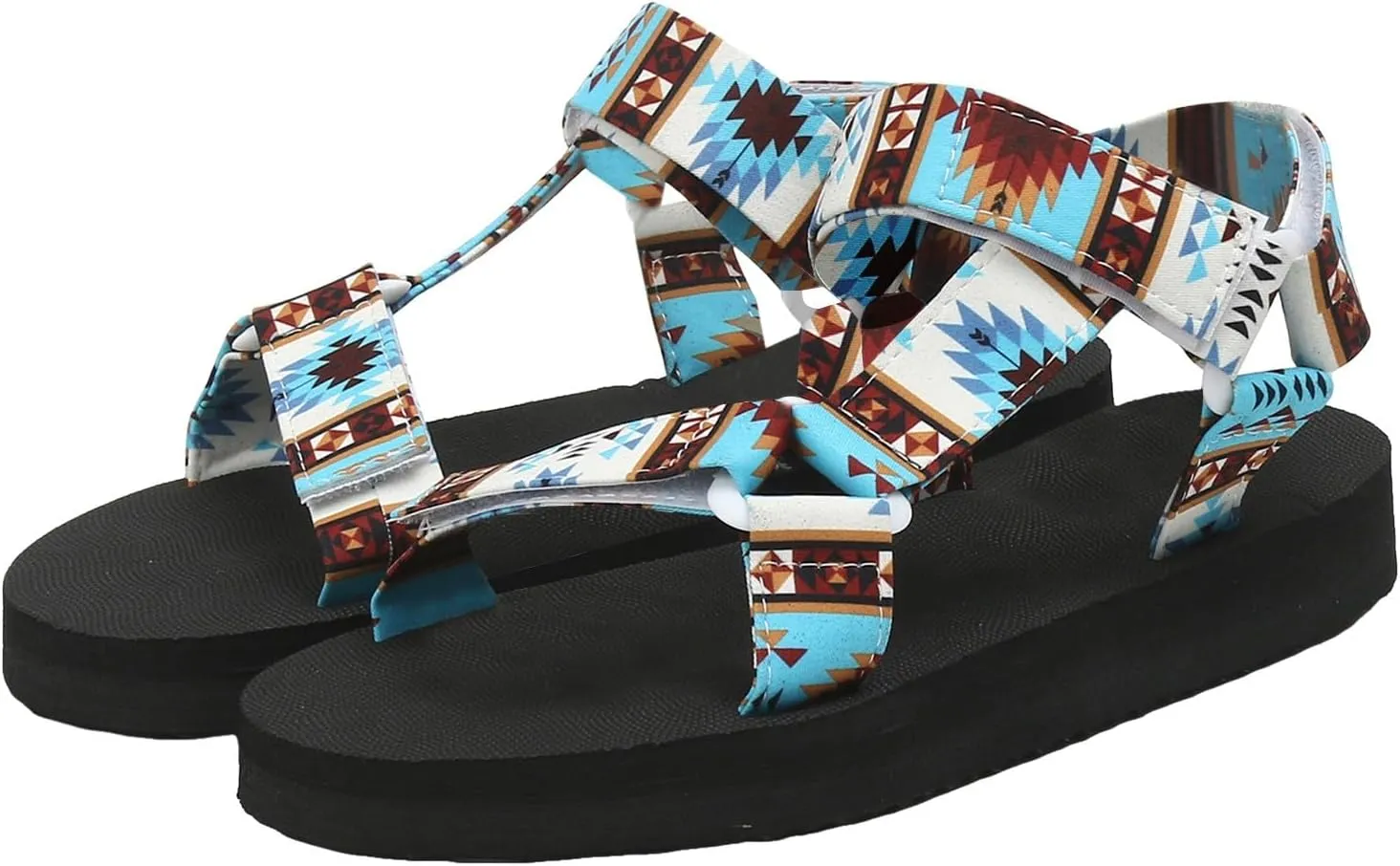 Womens Espadrille Outdoor Sandals Non Slip Hiking Sandals with Adjustable Ankle Strap Arch Support Beach Vacation Camping Slip on Barefoot Sports Shoes Summer Bohemian Orthotic Athletic Sandal