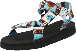 Womens Espadrille Outdoor Sandals Non Slip Hiking Sandals with Adjustable Ankle Strap Arch Support Beach Vacation Camping Slip on Barefoot Sports Shoes Summer Bohemian Orthotic Athletic Sandal