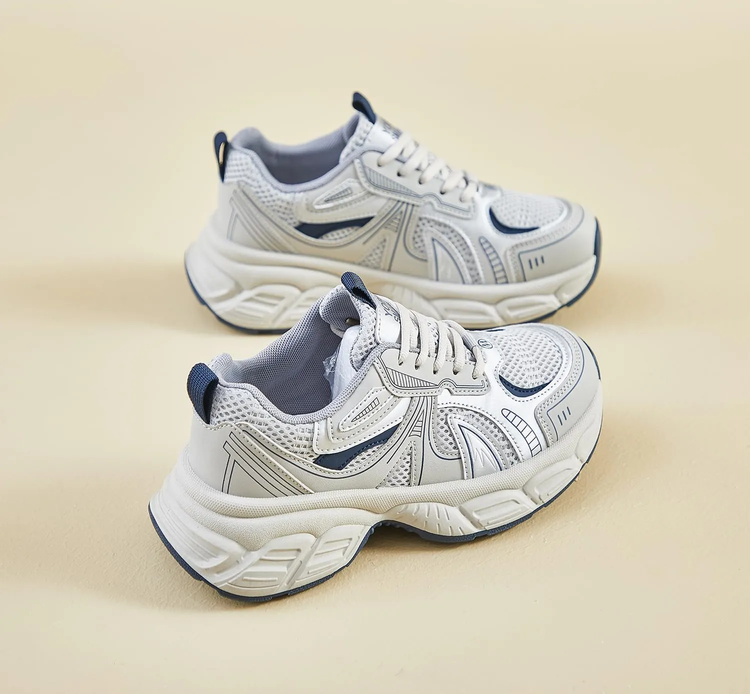 Women's Fashion Platform Sneakers Y2K Comfort Lightweight Breathable Walking Shoes Casual Sport Work Workout