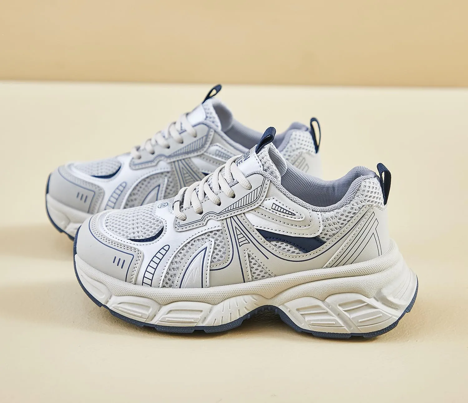 Women's Fashion Platform Sneakers Y2K Comfort Lightweight Breathable Walking Shoes Casual Sport Work Workout