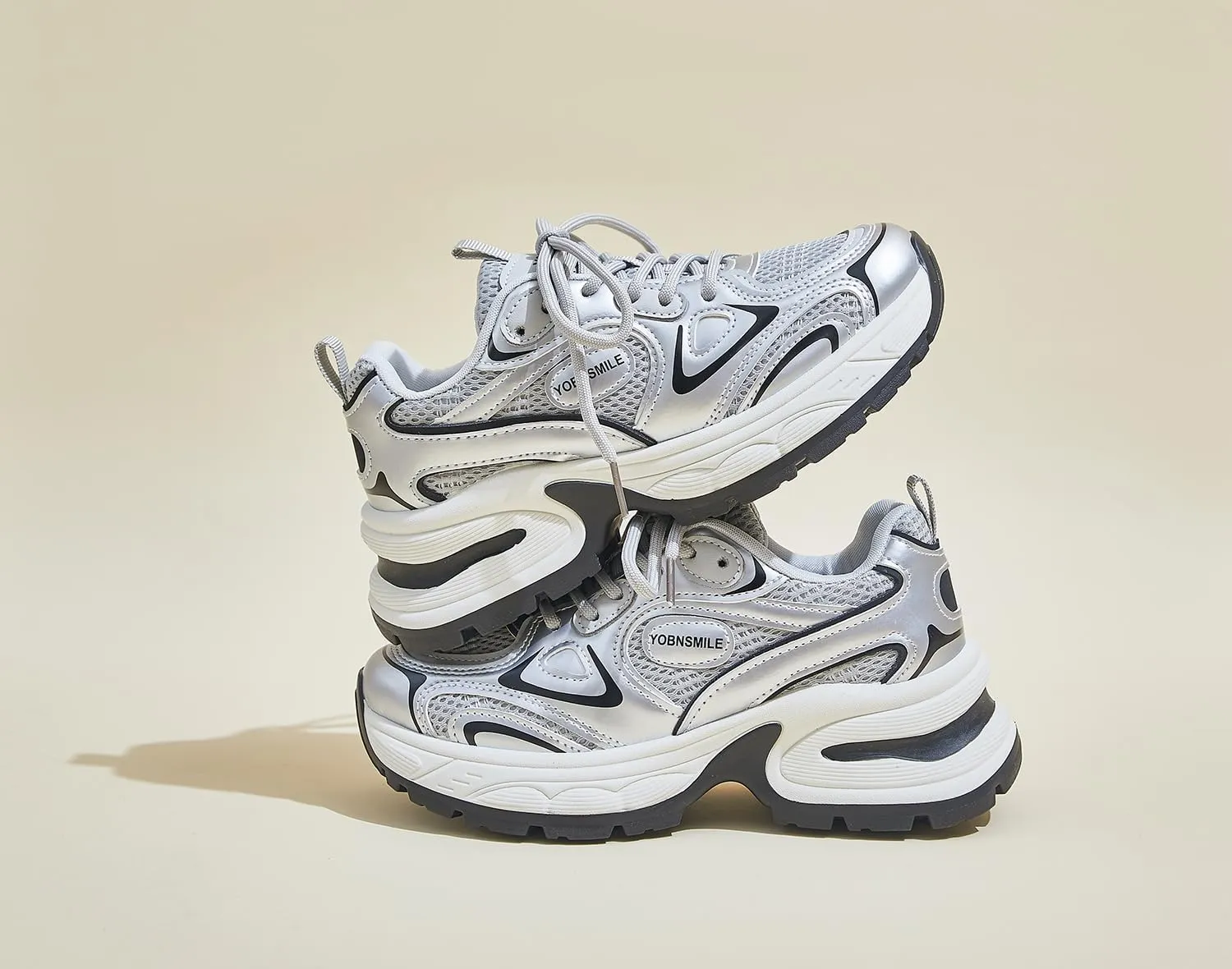 Women's Fashion Platform Sneakers Y2K Comfort Lightweight Breathable Walking Shoes Casual Sport Work Workout