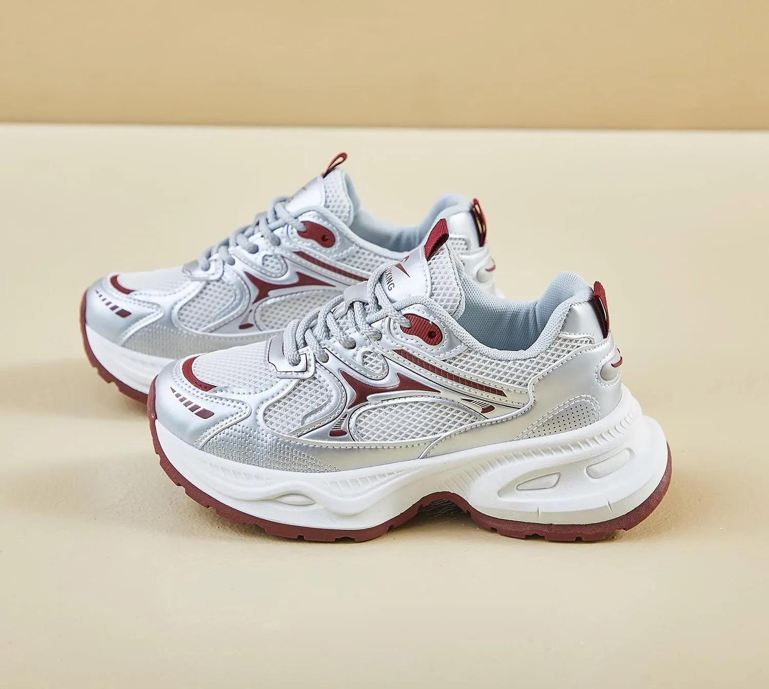 Women's Fashion Platform Sneakers Y2K Comfort Lightweight Breathable Walking Shoes Casual Sport Work Workout