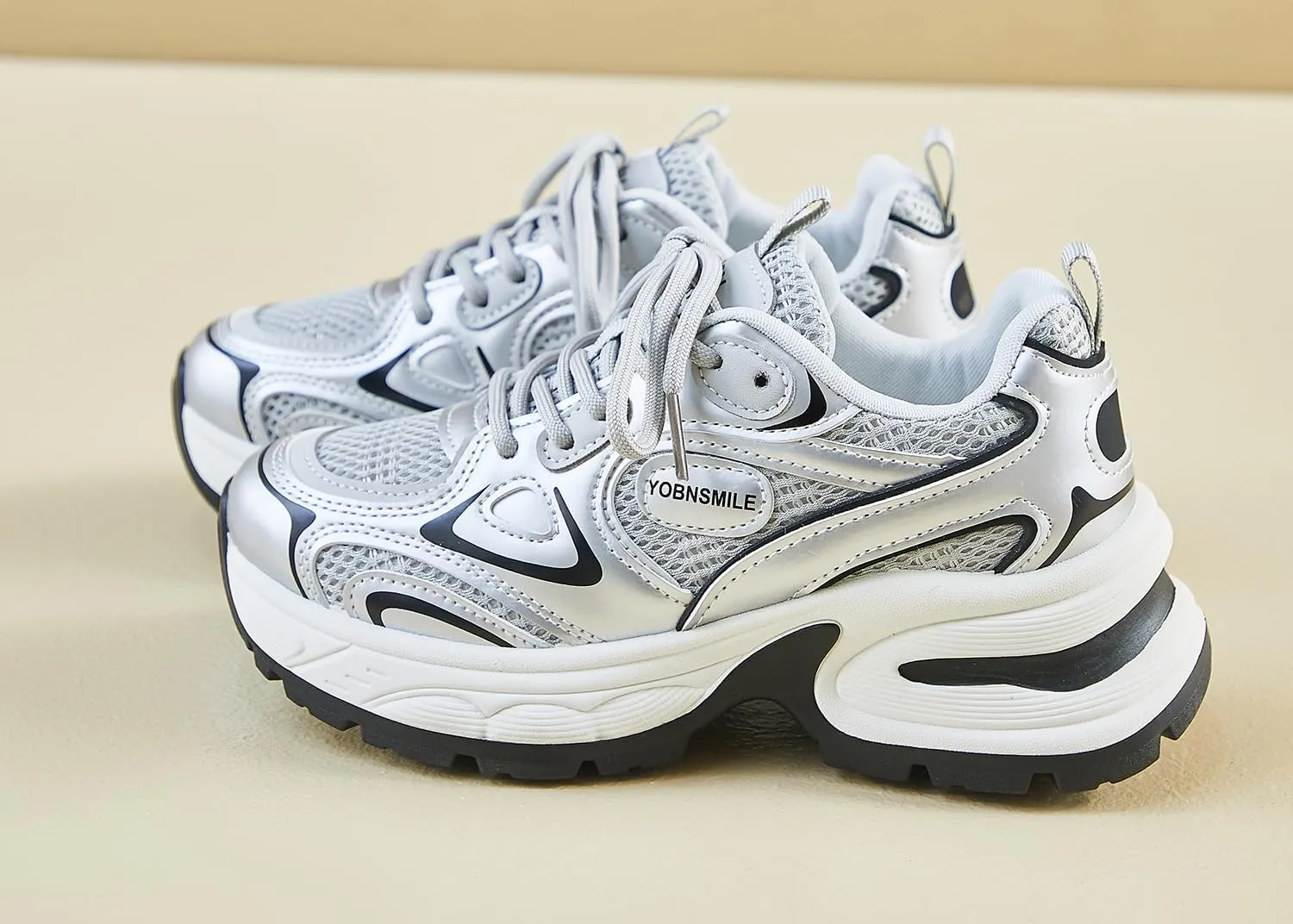 Women's Fashion Platform Sneakers Y2K Comfort Lightweight Breathable Walking Shoes Casual Sport Work Workout