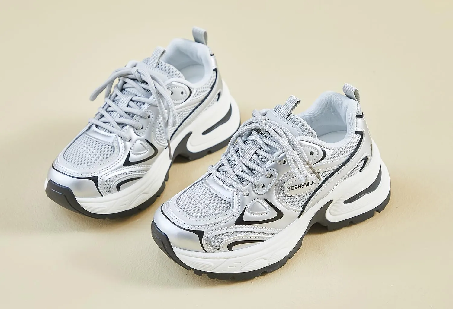 Women's Fashion Platform Sneakers Y2K Comfort Lightweight Breathable Walking Shoes Casual Sport Work Workout