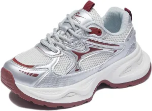 Women's Fashion Platform Sneakers Y2K Comfort Lightweight Breathable Walking Shoes Casual Sport Work Workout