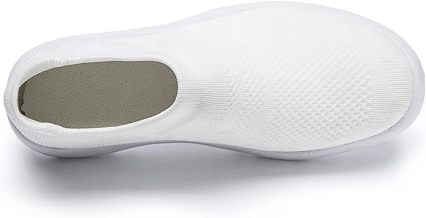 Womens Non Slip Work Shoes Slip On Water Resistant Tennis Shoes Men Mesh Ladies Casual Shoes High Top Sneakers Platform Tennis Shoe Loafers Shoe