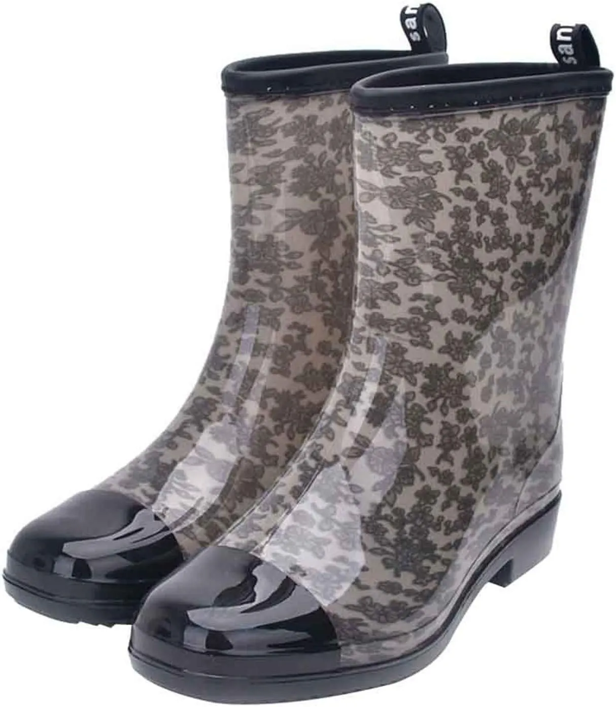 Womens Rain Boots Knee High Mens Grounded Footwear Booties And Ankle Boot Heels Slip On Barefoot Shoes Womens Rain Boots Waterproof Platform Rubber Chelsea Boots