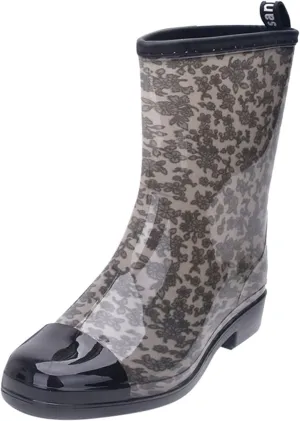Womens Rain Boots Knee High Mens Grounded Footwear Booties And Ankle Boot Heels Slip On Barefoot Shoes Womens Rain Boots Waterproof Platform Rubber Chelsea Boots