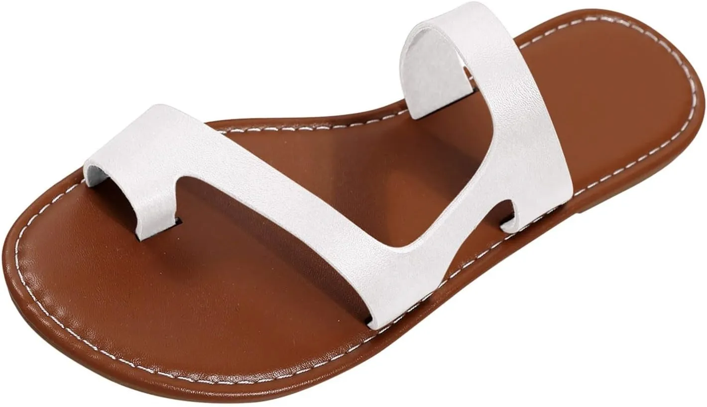 Women's Sandals Dressy Women Sandals Comfortable Women Flip Flops Dressy Summer Walking Shoes Slippers Women's