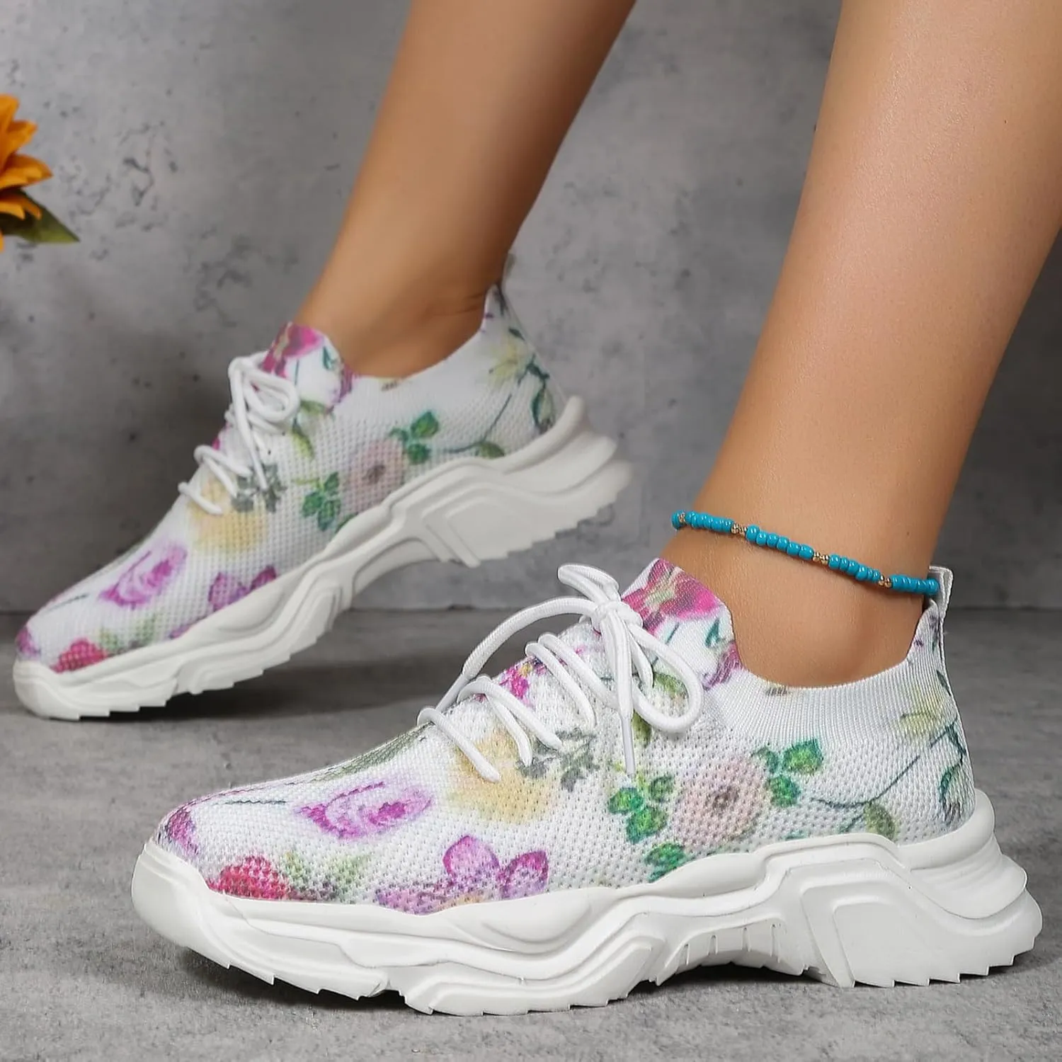 Womens Tennis Shoes Running Sneakers Non Slip Athletic Slip On Lightweight Breathable Walking Workout Shoes