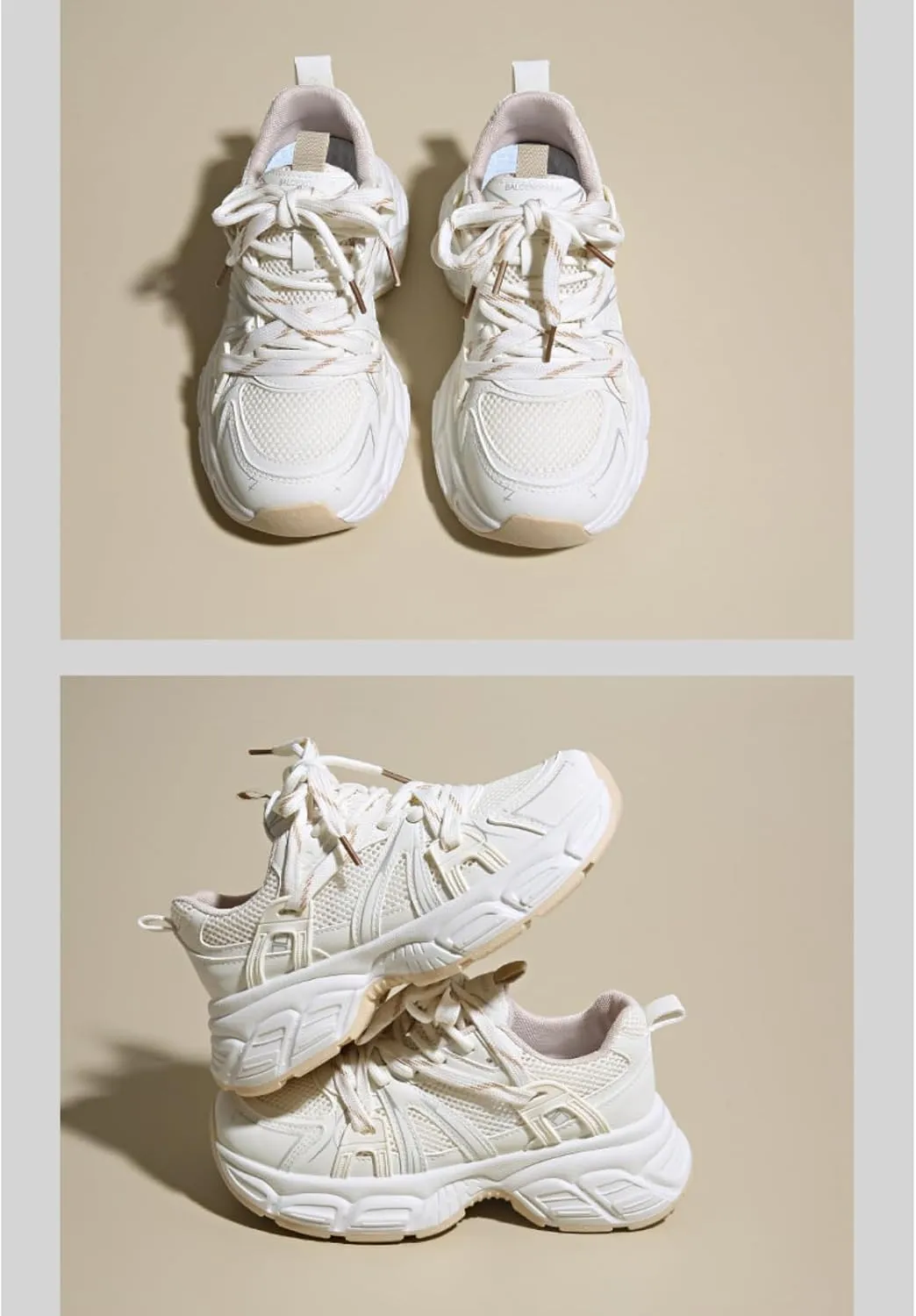 Women's Y2K Fashion Platform Sneakers 2.16" Inch Thick Sole Retro Lightweight Breathable Walking Shoes Casual Sport Workout