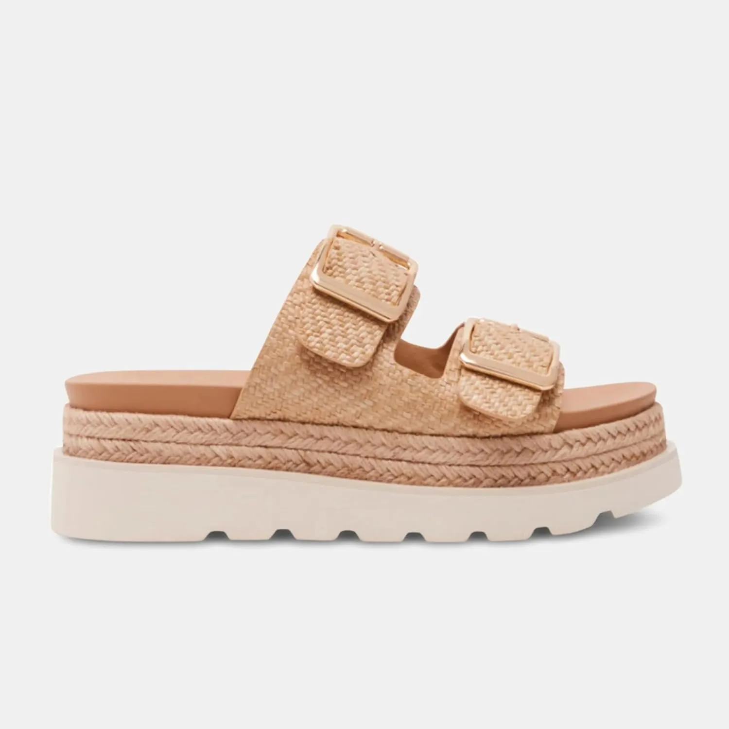 Yishaweiqi Espadrilles Platform Sandals for Women Comfortable Raffia Flatform Sandals Adjustable Buckle Straps Woven Straw Crochet Flat Slide Sandals Summer Beach Shoes