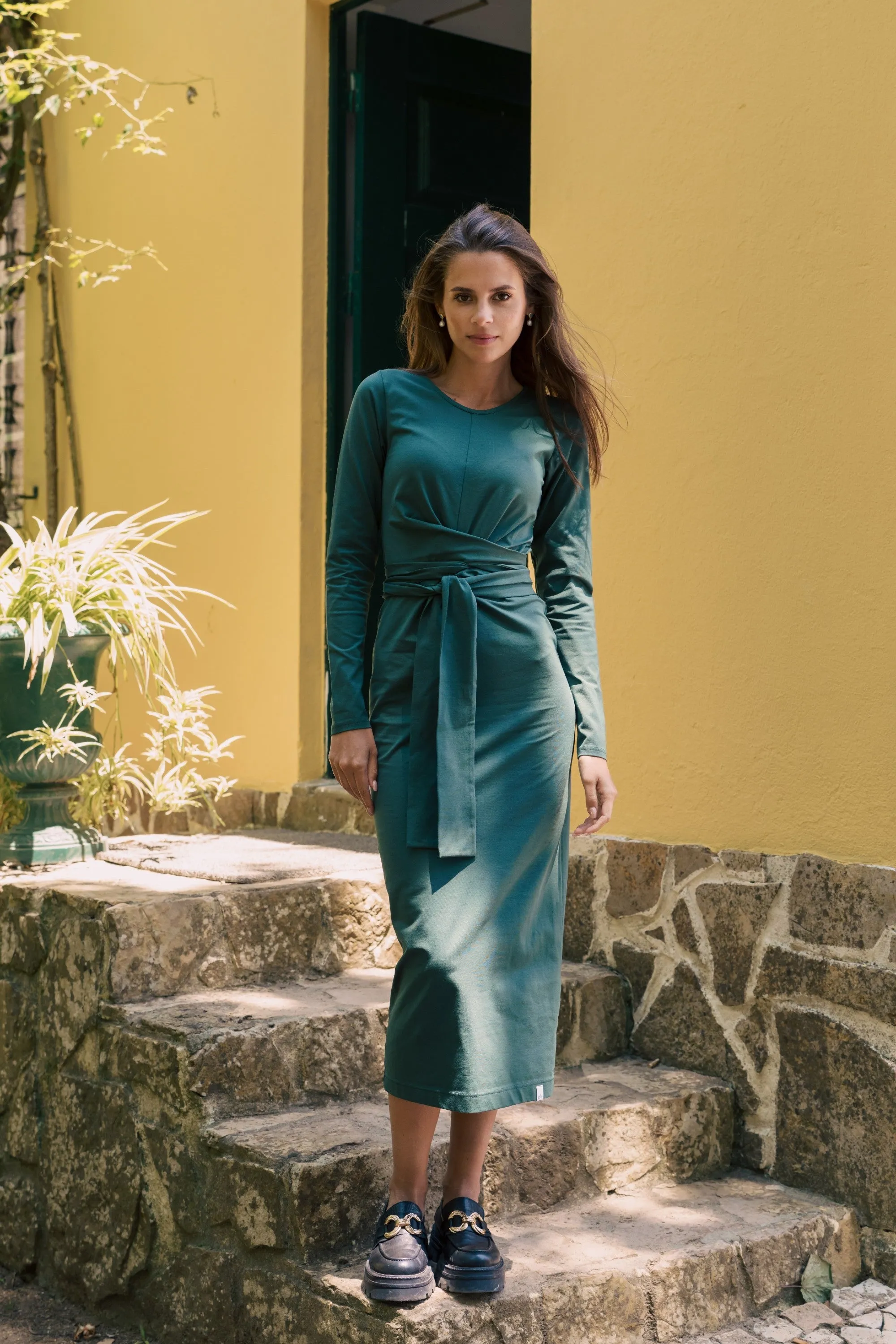 Zoey Dress Evergreen