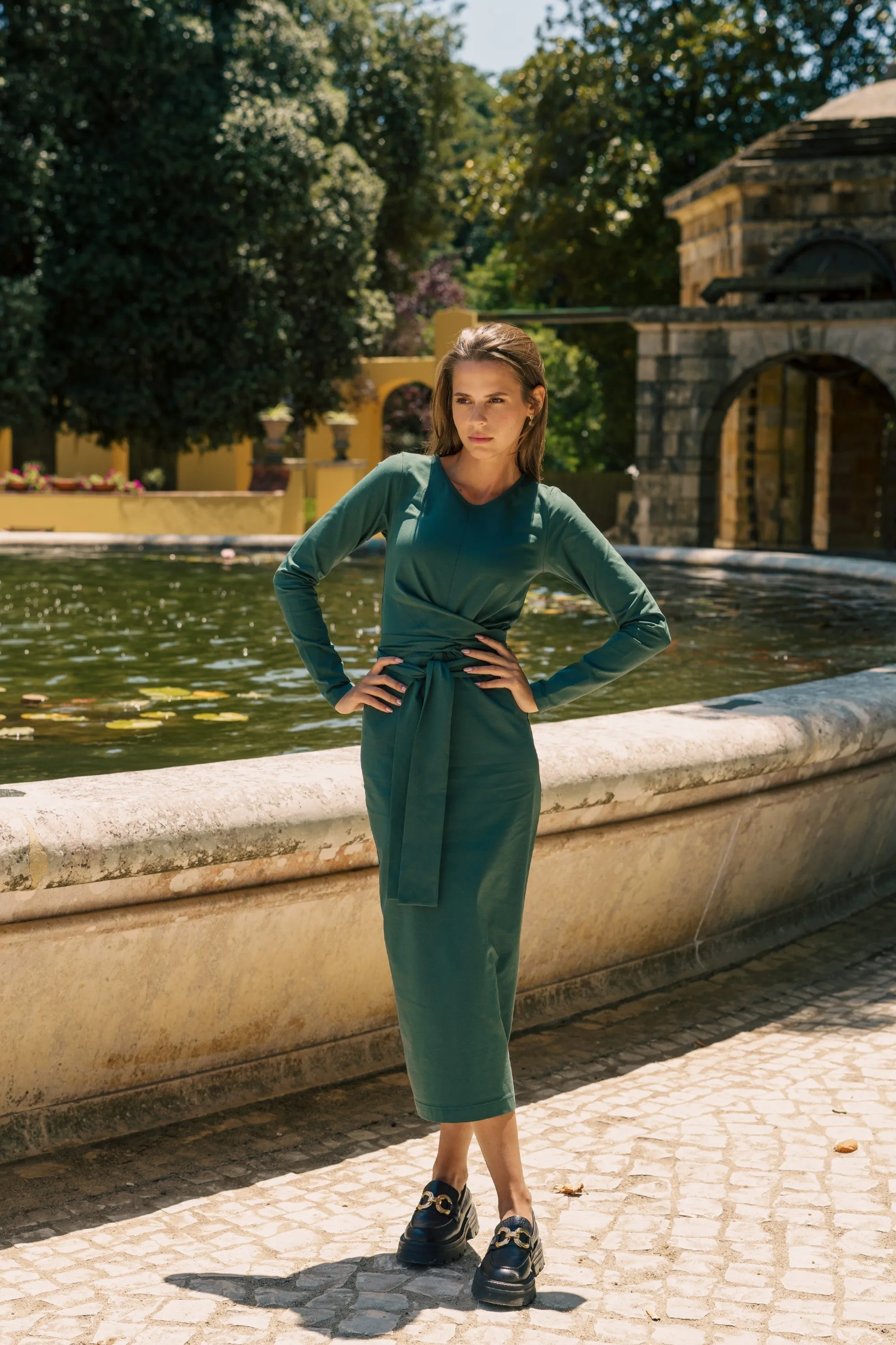 Zoey Dress Evergreen