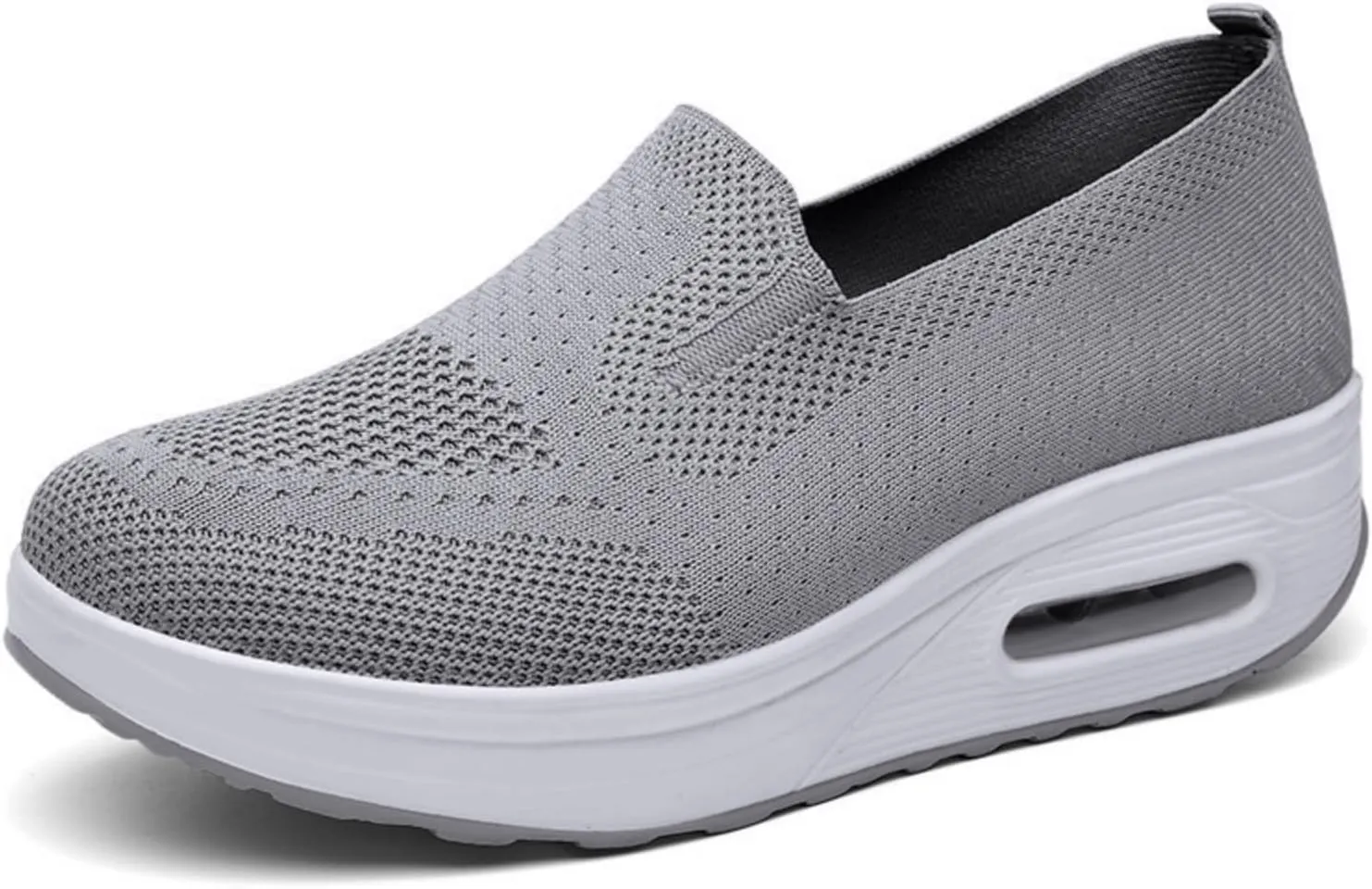 ZWRXW Diabetic Walking Shoes for Women Slip On Walking Running Shoes Slip-On Orthopedic Shoe with Arch Support Knit Upper Lightweight Sneaker for Swollen Feet Neuropathy,Plantar Fasciitis